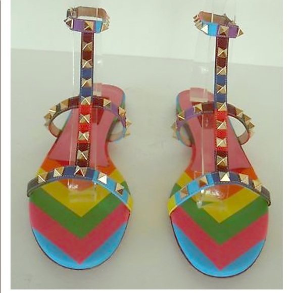 Valentino Shoes - 🌈 Sold 🌈 Authentic Valentino Rockstud sandals